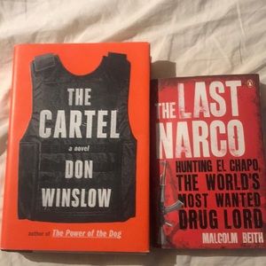 The Cartel hardcover and The Last Narco by Don Winslow and Malcolm Beith